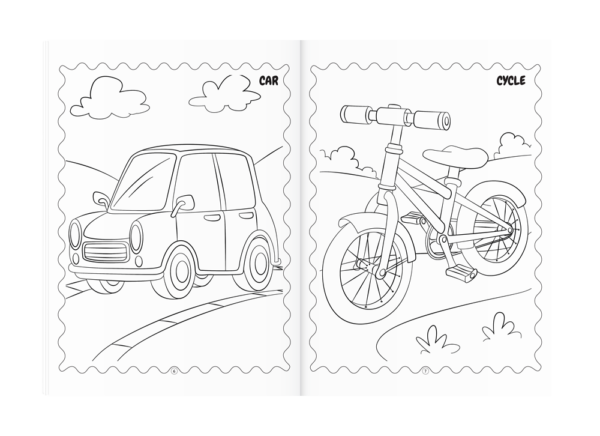 My Favourite Vehicles Colouring Book - Image 3